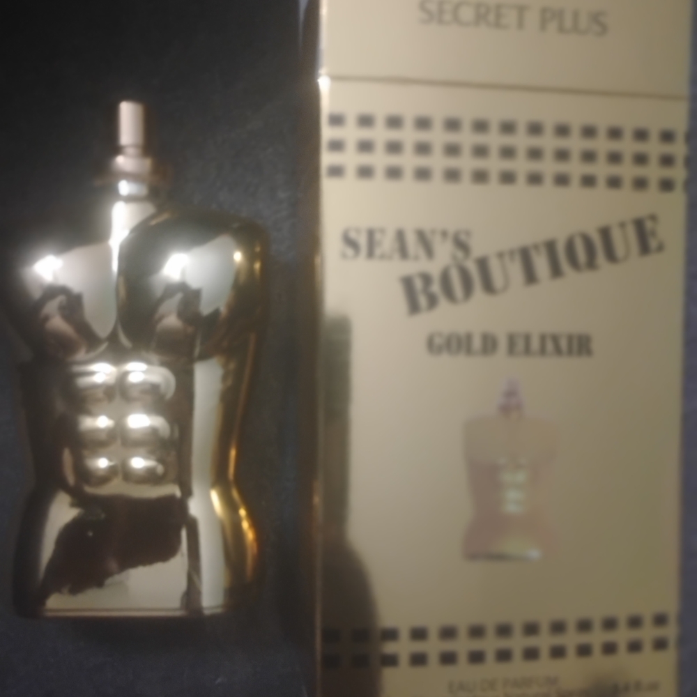 Sean's Boutique Gold Elixir Men's Fragrance - Gold Bottle